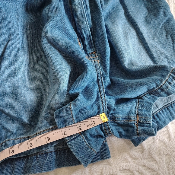 Sam Edelman Kira Paperbag Denim Shorts 27 - Picture 9 of 13